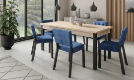 Blagovaonski set Rodos 80 - crna, sonoma, plava