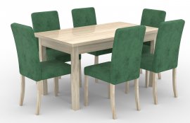 ADRK Furniture - Blagovaonski set Rodos 81 - sonoma