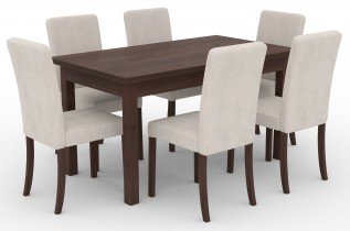ADRK Furniture - Blagovaonski stol na razvlačenje Rodos 81 - tamni orah