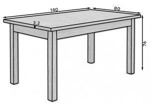ADRK Furniture - Blagovaonski stol na razvlačenje Rodos 81 - lefkas