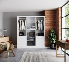 ADRK Furniture - Ormar Haidar - 180 cm - bijela