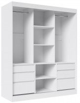 ADRK Furniture - Ormar Haidar - 180 cm - bijela