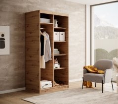 ADRK Furniture - Ormar s kliznim vratima Delia 100 cm - artisan