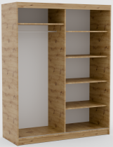 ADRK Furniture - Ormar s kliznim vratima Delia 160 cm - artisan