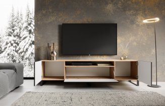ADRK Furniture - TV element s povišenim nogicama Noemi - artisan/crna