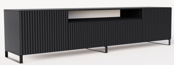 ADRK Furniture - TV element s povišenim nogicama Noemi - crna