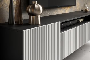 ADRK Furniture - TV element zidni Noemi - crna/bijela