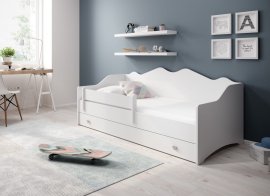 Dječji krevet Emka 80x160 cm - bijela/siva