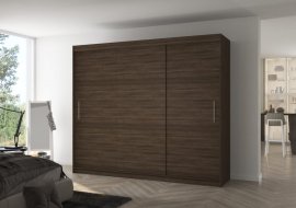 Ormar s kliznim vratima Antos - 250 cm - čokolada