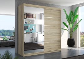 Ormar s kliznim vratima Oliver - 200 cm - sonoma hrast