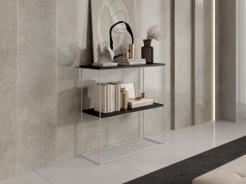 Toaletni stolić za šminkanje Toni - bijela/crna