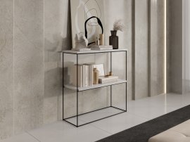 Toaletni stolić za šminkanje Toni - crna/beton