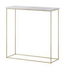 Konzolni stolić Milan - zlatna/beton