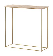 Konzolni stolić Milan - zlatna/artisan