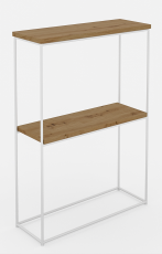 Konzolni stolić Velo - bijela/artisan