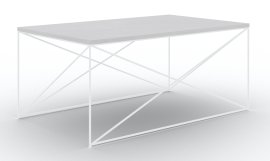 Stolić za dnevni boravak Dante - bijela/beton