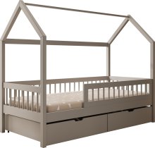 ADRK Furniture - Dječji krevet Galicja - 90x200 cm - siva