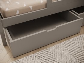 ADRK Furniture - Dječji krevet Galicja - 90x200 cm - siva
