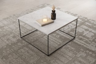 Stolić za dnevni boravak Roni - crna/beton