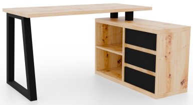 ADRK Furniture - Radni stol Iwo II - artisan/crna