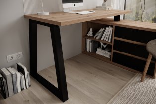 ADRK Furniture - Radni stol Iwo II - artisan/crna