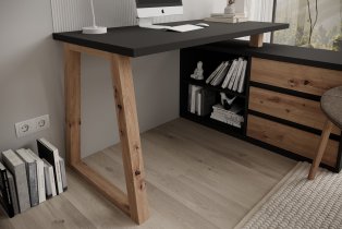 ADRK Furniture - Radni stol Iwo II - graphite/artisan