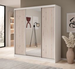 Ormar s kliznim vratima Ida - 200 cm - bijeli