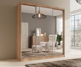 Ormar s kliznim vratima Tola - 200 cm - sonoma hrast