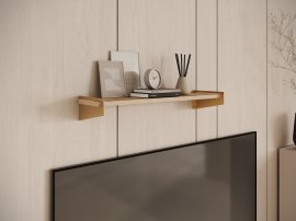 Polica Ivi - zlatna/artisan hrast