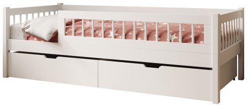 ADRK Furniture - Dječji krevet Flora - 70x140 cm - bijela