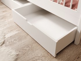 ADRK Furniture - Dječji krevet Flora - 70x140 cm - bijela