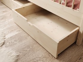 ADRK Furniture - Dječji krevet Flora - 70x140 cm - borovina