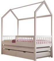 ADRK Furniture - Dječji krevet Artes II s dodatnim ležajem - 90x200 cm - bijela