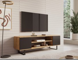 RTV element Lofter 155 cm - hrast craft/crni