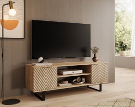 RTV element Lorello 135 cm - hrast craft/jelkin vzorec