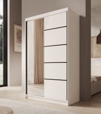 Ormarić s kliznim vratima Castello - 120 cm - bijeli