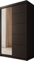 ADRK Furniture - Ormar s kliznim vratima Castello - 120 cm - crni