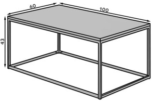 ADRK Furniture - Stolić za dnevni boravak Narisa - bijeli