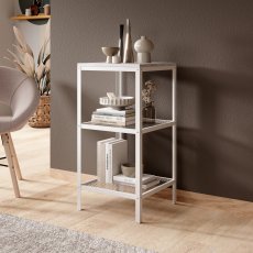 Regal Rolin - bijela/beton