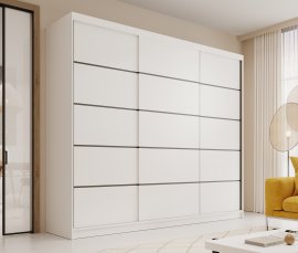 Ormar s kliznim vratima Andy - 250 cm - bijeli