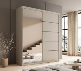 Ormar s kliznim vratima Nico - 180 cm - kašmir