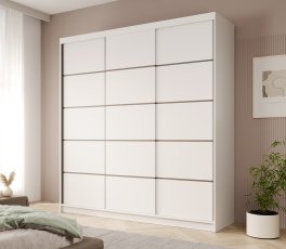 Ormar s kliznim vratima Greta 200 cm - bijeli