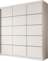 ADRK Furniture - Ormar s kliznim vratima Greta 200 cm - bijeli