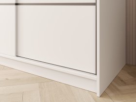 ADRK Furniture - Ormar s kliznim vratima Greta 200 cm - bijeli