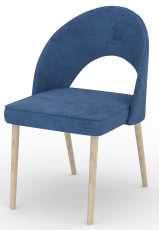 Blagovaonska stolica Rodos 82 - moder, hrast sonoma noge
