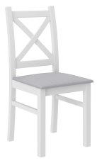Blagovaonska stolica Chris - bel/siv