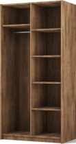 ADRK Furniture - Ormar Alera II 100 cm - artisan hrast/crne ručke
