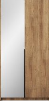 ADRK Furniture - Ormar Alera II 100 cm - artisan hrast/crne ručke