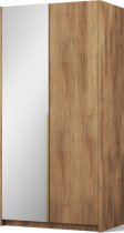 ADRK Furniture - Ormar Alera II 100 cm - artisan hrast/zlatne ručke
