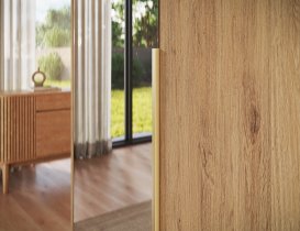 ADRK Furniture - Ormar Alera II 100 cm - artisan hrast/zlatne ručke